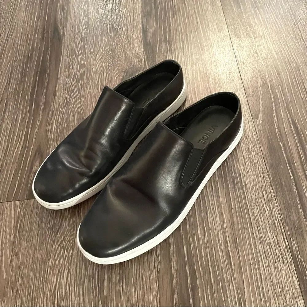 Vince leather slip on sneakers - Picture 4 of 8